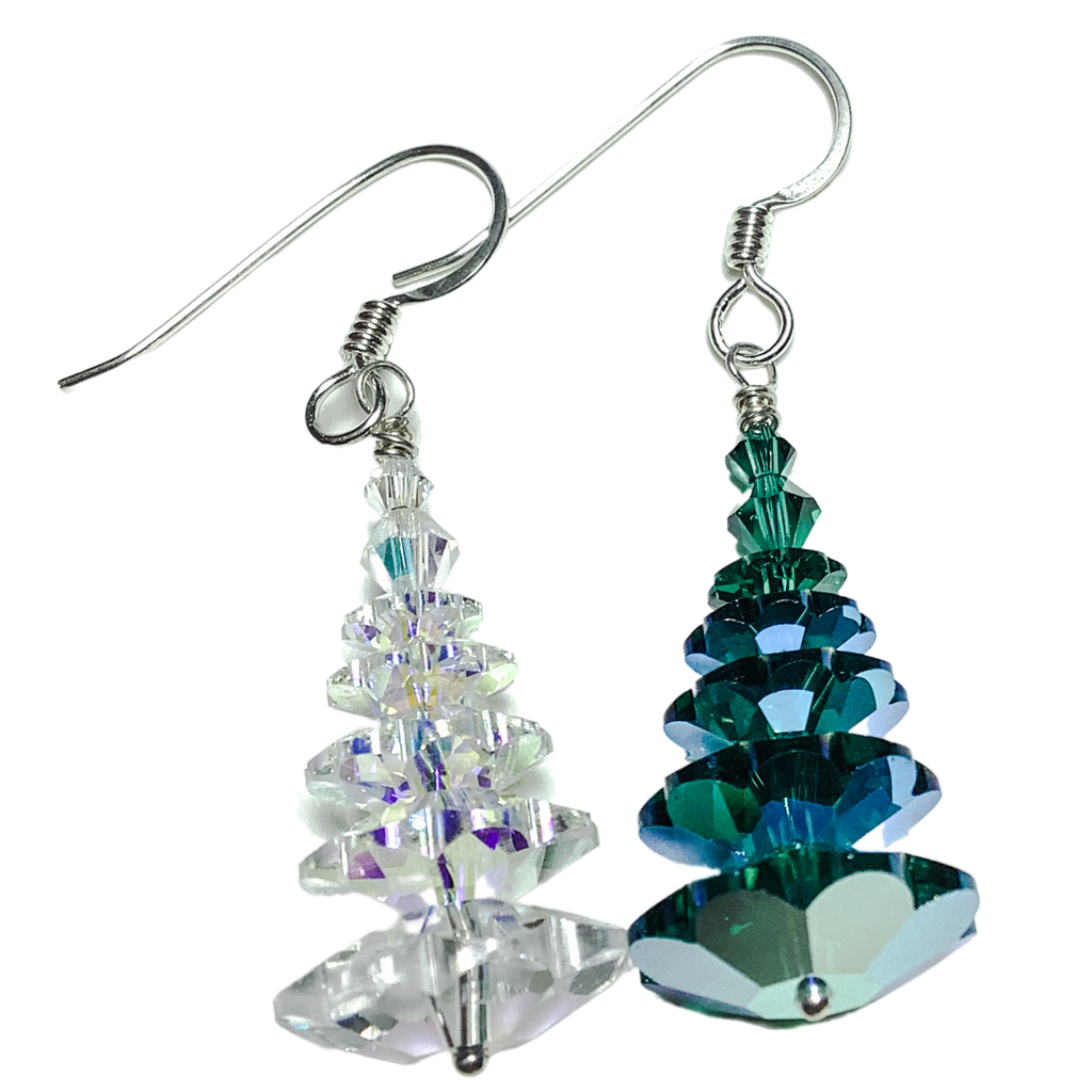 Crystal Passions, Swarovski and Czech Crystal Tree Earrings